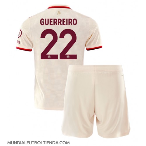 Camiseta Bayern Munich Raphael Guerreiro #22 Tercera Equipación Replica 2024-25 para niños mangas cortas (+ Pantalones cortos)